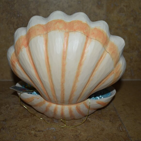 Enesco Jim Shore Disney Traditions Little Mermaid Shell Scene Ariel Eric Statue - Picture 6 of 10